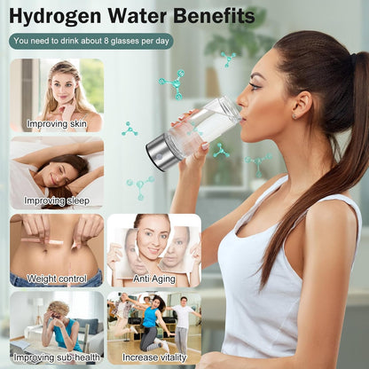 Hydrogen Water Bottle 420ml - Ashua LLC